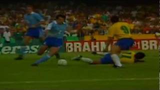 Brasil 2 x 0 Uruguai  2 gols de Romário  190793 [upl. by Nnasor]