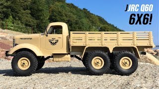 JJRC Q60 Transporter1 Unboxing amp First Run NEW 6X6 116 RC Military Truck Courtesy of Geekbuying [upl. by Rexanna]