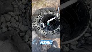 Drywell With Backup Sump Pump System  Yard Drainage  Downspout Drains [upl. by Lexis]