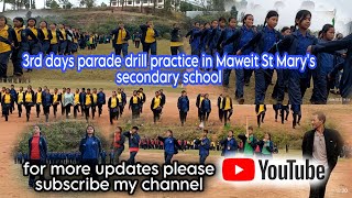 ka sngi ba lai practice parade drill in Maweit St Marys secondary school [upl. by Seiuqram]