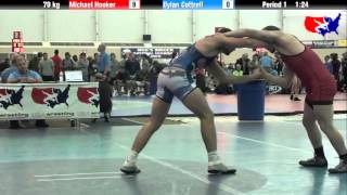 Michael Hooker vs Dylan Cottrell at 2013 ASICS University Nationals  FS [upl. by Chastity]