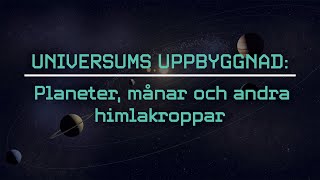 Universums uppbyggnad Planeter manar himlakroppar Trailer 1864KM [upl. by Narud288]