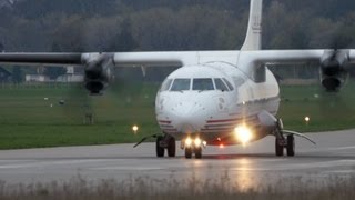 Atlantique Air Assistance ATR42320 Take Off at Airport BernBelp [upl. by Shae]