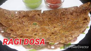 Healthy Ragi Dosa  Nachni Dosa Recipe  Richas Recipe  vegetarian rasoi [upl. by Nick]