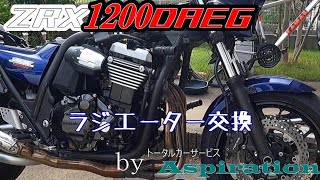 ZRX1200DAEG ラジエター交換 タンク取り外し Aspiration出張修理サービス [upl. by Shelton247]