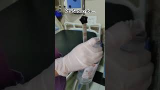 How to attach IV Infusion Set Nurses Nursing students 👀 [upl. by Whale975]