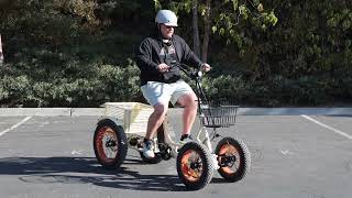 4 Wheel Electric Bike Is INCREDIBLE You Must See This 4 Wheel EBike to Believe It Unlike Any EBike [upl. by Pelmas211]