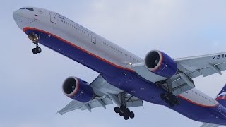 WINTER LANDINGS at Moscow Sheremetyevo Airport SVOUUEE part 4  Plane Spotting 2024 [upl. by Aggarwal]