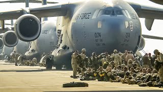 US Soldiers Massive Airborne Deployment from the C17 Globemaster [upl. by Noni]