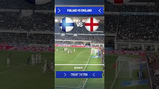 Finland 13 England Trent scores in the 74th minute to secure victory in Nations League shorts [upl. by Aerdma]