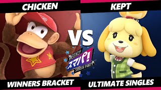 Sumapa 159  chicken Diddy Kong Vs kept Isabelle Smash Ultimate  SSBU [upl. by Deer]