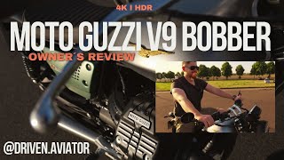 Why the Moto Guzzi V9 Bobber Centenario is THE Aviator Bike  Test POV Ride Cinematic Shots [upl. by Blinny720]