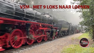 VSM  Met 9 loks naar Loenen  1 september 2023 [upl. by Rhiana]