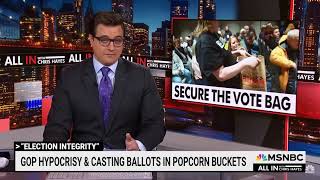 Iowa voting in popcorn buckets exposes GOP hypocrisy [upl. by Anahoj88]