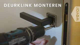 Hoe monteer ik een deurkruk op rozet  Deurkruk monteren [upl. by Atsilac639]