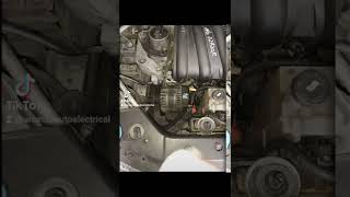 Nissan Tiida Burnt 110Amp Alternator Removed140Amp Alternator Installed [upl. by Ibrad]