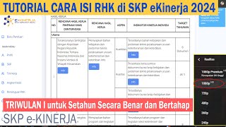 Tutorial Cara Mengisi Rencana Aksi di SKP eKinerja tahun 2024 sebelum Upload Bukti Dukung [upl. by Ashmead832]