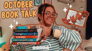 Book Talk October reads  November TBR  cozy vibes 🫖📚✨️ [upl. by Gabe]