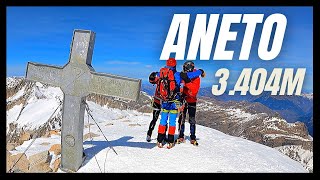 Ascensión al ANETO INVERNAL con SKIMO y PASO de MAHOMA a 360 Grados [upl. by Atwood332]