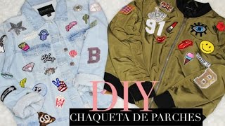 DIY  Tu propia chaqueta de parches unica y a tu estilo  CATA BALZANO [upl. by Araihc632]