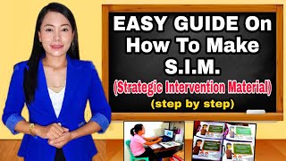 EASY STEP BY STEP SIM TUTORIAL for Teachers  Strategic Intervention Material [upl. by Aiyt]