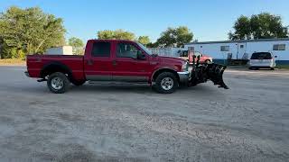 2001 Ford F250 Snow Plow Pickup  Diesel  For Sale  October 8th [upl. by Ominoreg]