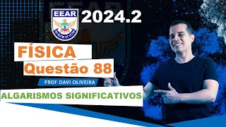 EEAR 20242  FÍSICA  UMA RÉGUA MILIMETRADA FOI UTILIZADA PARA MEDIR O COMPRIMENTO [upl. by Nwahsad670]