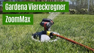 Gardena Viereckregner ZoomMaxx Test  Gut einstellbar und mit Wasserfilter [upl. by Asyral]