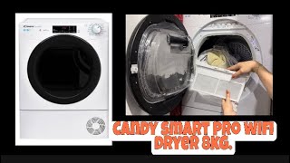 Candy smart pro wifi dryer 8kg [upl. by Novahs]