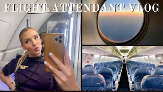 life of a flight attendant 3 day trip amp working 4 flights in a day [upl. by Clova29]