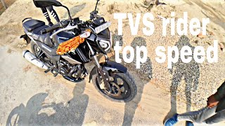 TVs rider 125cc top speed test tvsmotor rider tranding youtubevideo travel viralvideo [upl. by Lebiram]