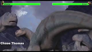 Aladar vs Kron with healthbars [upl. by Aneeras]