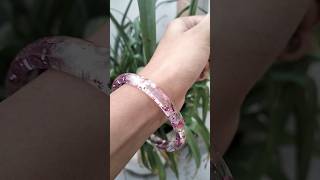 quotHandmade Resin Bangles with Real Flowers Beads and Glitter Sparklequot [upl. by Devon]