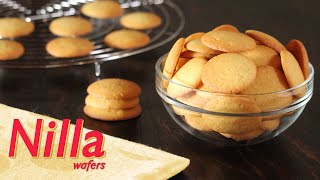 Homemade Nilla Wafers Recipe  Vanilla Wafers  How Tasty Channel [upl. by Rheta]