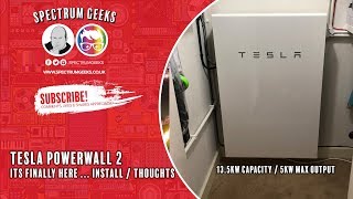 UK Tesla Powerwall 2 Review and Thoughts After 2 Weeks [upl. by James]