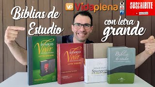 BIBLIAS DE ESTUDIO CON LETRA GRANDE  Mejores recomendaciones  IMPERDIBLE VIDEO [upl. by Ynohtna470]