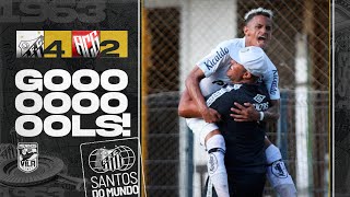 SANTOS 4 X 2 ATLÉTICOGO  GOLS  BRASILEIRO SUB20 160323 [upl. by Maribeth]