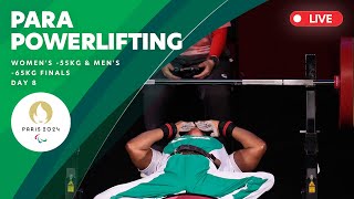 Para Powerlifting  Womens 55kg amp Mens 65kg Finals  Day 8 [upl. by Eizle441]