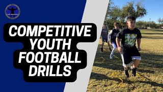 3 Competitive Change of Direction Drills for Youth Football [upl. by Ogilvie]