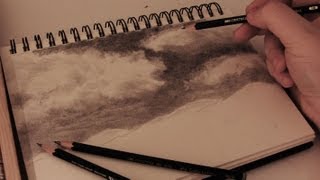 How to Draw Realistic Clouds  Full length tutorial w commentary [upl. by Barton]