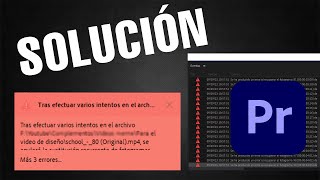 🔴Se ha producido un ERROR al recuperar el fotograma SÓLUCIÓN RÁPIDA Adobe Premiere 2023 [upl. by Nye]