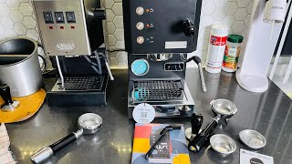 Profitec Go Espresso Machine Unboxing  First Impression Compared to Gaggia Classic Pro [upl. by Dlorah232]