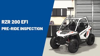 2021 RZR 200 EFI  PreRide Inspection  Polaris RZR® [upl. by Nilyam926]