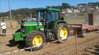 John Deere 6110 vs John Deere 6210  Gincana Campicarn [upl. by Atnauqal]