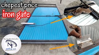 Simple roof iron gate II chepest price iron gate II roofing sheets gate II 2021 [upl. by Ahserak207]