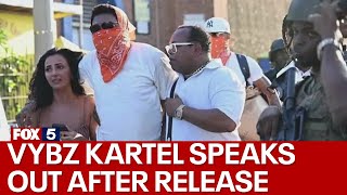 Vybz Kartel speaks out after prison release Exclusive [upl. by Aedrahs]