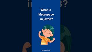 What is Metaspace in java8 java java8 javaprogramming programming [upl. by Alohs]