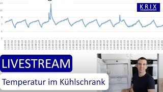 Temperatur im Kühlschrank  Wie hoch Messung und Analyse fragkrix LIVESTREAM [upl. by Heloise]