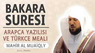 Bakara suresi anlamı dinle Mahir al Muaiqly Bakara suresi arapça yazılışı okunuşu ve meali [upl. by Namaj]