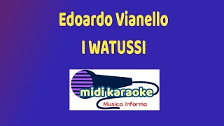 Edoardo Vianello  I Watussi  karaoke [upl. by Allebram]